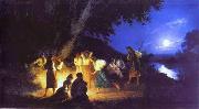 Henryk Siemiradzki Night on the eve of Ivan Kupala Spain oil painting artist